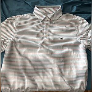 Vineyard Vines Striped Performance Polos